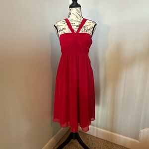 The Limited red halter dress size 4